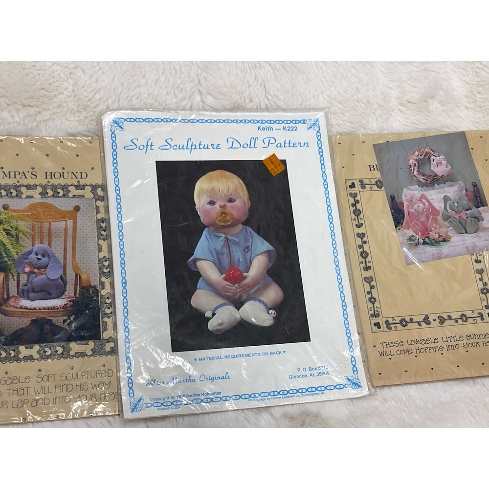 Keith #K222 Soft Sculpture Doll Pattern Miss Martha Originals 1980 Vintage Uncut